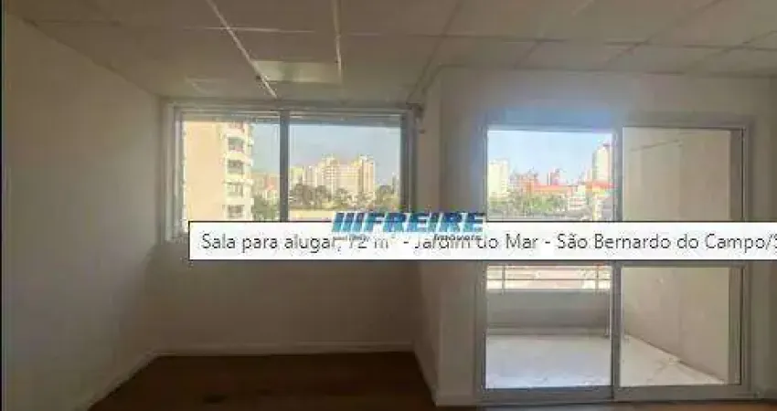 Sala para alugar, 72 m² por R$ 4.793,00/mês - Jardim do Mar - São Bernardo do Campo/SP