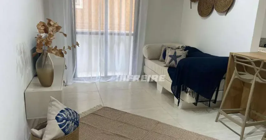 Apartamento com 2 dormitórios à venda, 54 m² por r$ 345.000,00 - tupi - praia grande/sp
