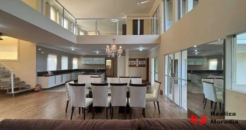 Casa com suites e quintal para alugar, 450 m² por r$ 13.050/mês - granja viana - cotia/sp