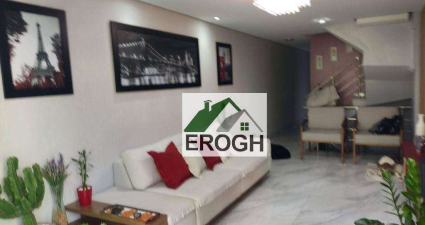 Sobrado com 3 dormitórios à venda, 182 m² por R$ 900.000,00 - Vila Valparaíso - Santo André/SP