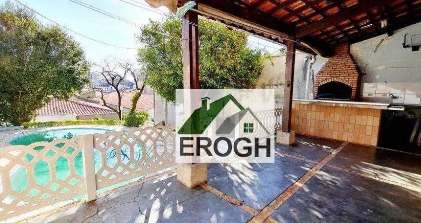 Casa com Piscina,  3 dormitórios, 326 m² - venda por R$ 1.650.000 ou aluguel por R$ 13.400/mês - Campestre - Santo André/SP