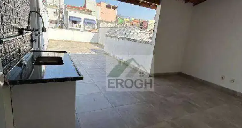 Cobertura com 2 dormitórios à venda, 120 m² por r$ 535.000 - campestre - santo andré/sp