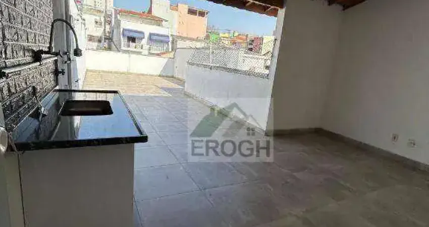 Cobertura com 2 dormitórios, 120 m² - venda por r$ 535.000,00 ou aluguel por r$ 2.550,00/mês - campestre - santo andré/sp