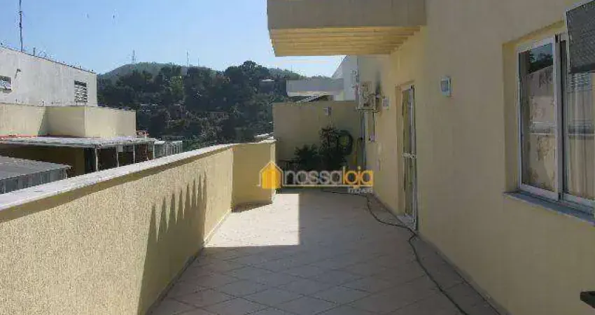 Cobertura com 2 dormitórios à venda, 120 m² - santa rosa - niterói/rj