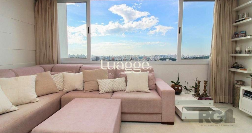 Mobiliado apartamento de  3 dormitórios, transformado em 2 sendo 1 suite, 2 vagas - Menino Deus