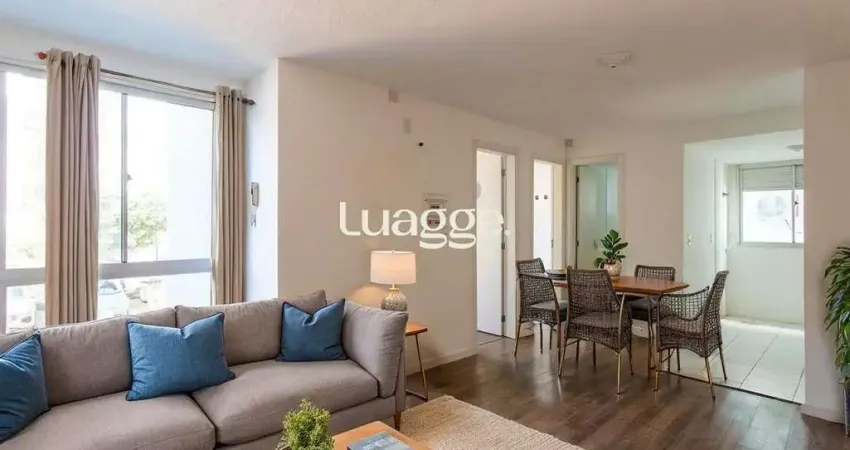 APARTAMENTO PARA LOCAÇÃO NO BAIRRO VILA NOVA - 02 QUARTOS - 01 VAGA DE ESTACIONAMENTO - 47M² DE ÁREA PRIVATIVA - PISO LAMIONADO