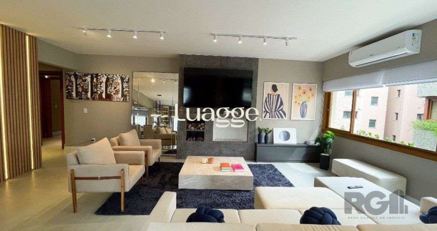 Vende-se luxuoso apartamento 3 quartos com suíte, 2 vagas, com churrasqueira e hidro - 148m² -  Petrópolis