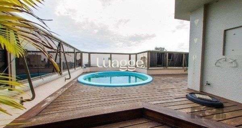 Vende-se ampla cobertura com 2 quartos transformados em 1 ampla suíte martes com closet, piscina, vista panoramica - 175m² - Auxiliadora