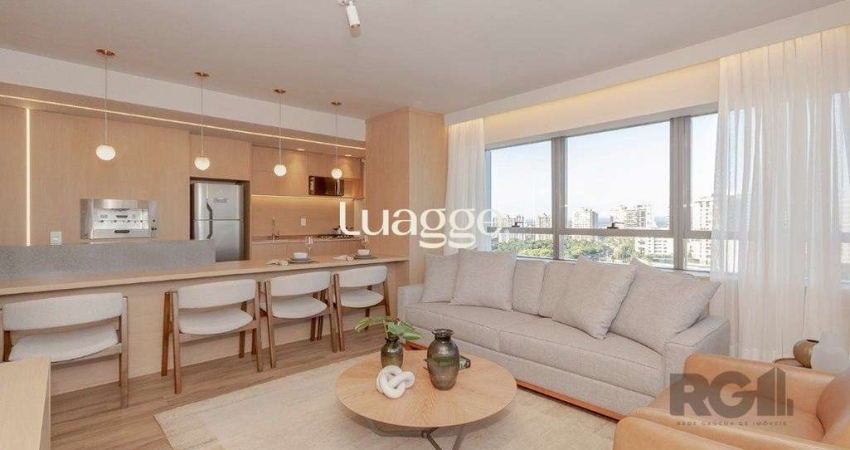 Apto de 1 dormitório com 60m² pronto para morar com 2 vagas e vista panorâmica
