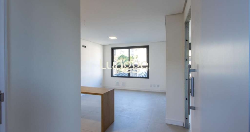Apartamento 1 dormitório sendo suíte semi - mobiliado