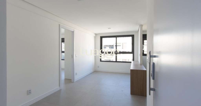 Apartamento 1 dormitório sendo suíte semi - mobiliado