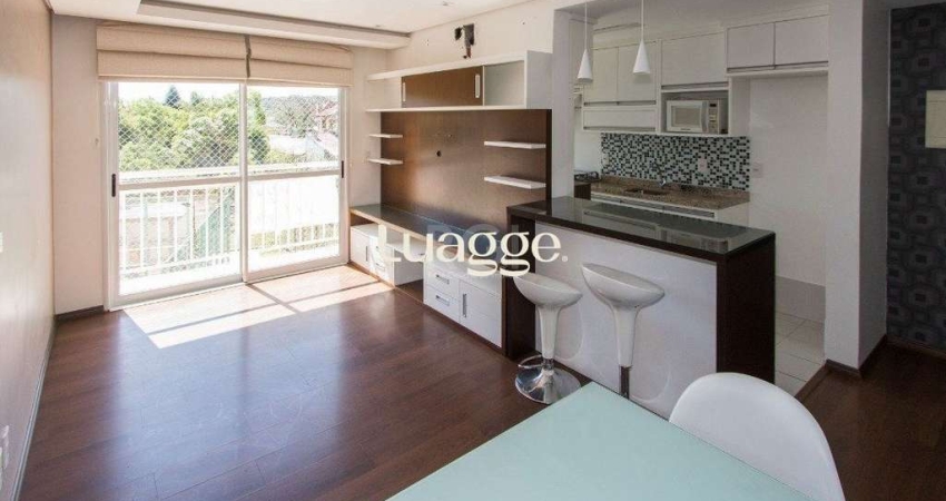 Apartamento | Bairro Cristal | 2 dormitórios | Suíte | Semi mobiliado | 1 vaga escriturada