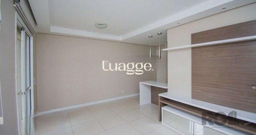 Apartamento com 3 dormitórios, 1 vaga escriturada e pátio privativo no Bairro Humaitá