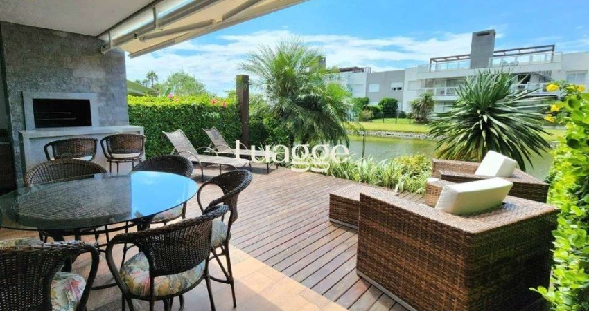Apartamento Garden no Rossi Atlântida, Beira Lago com 2 quartos e 131m² privativos com 2 vagas de garagem.