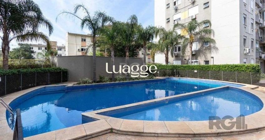 Apartamento de 50,85m2, 2 dormitórios, 1 banheiro e 1 vaga escriturada.