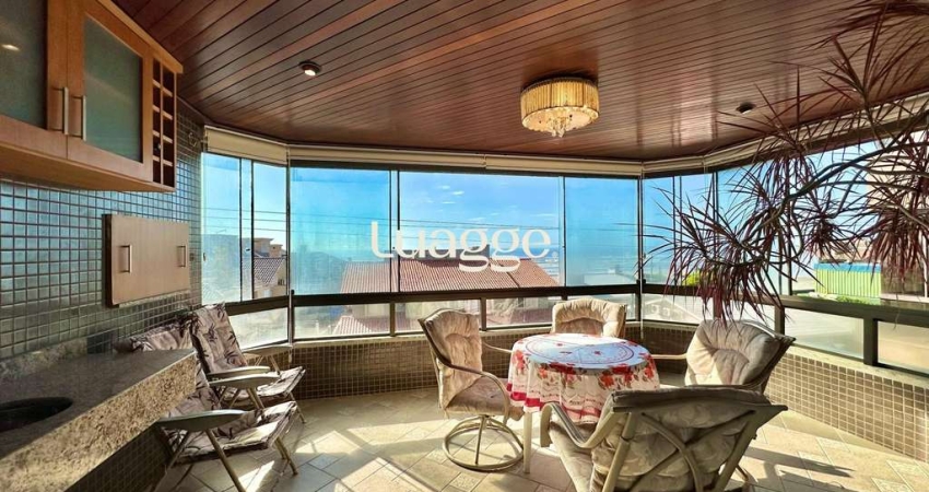 APARTAMENTO À VENDA COM SACADA DE FRENTE E VISTA PARA O MAR!