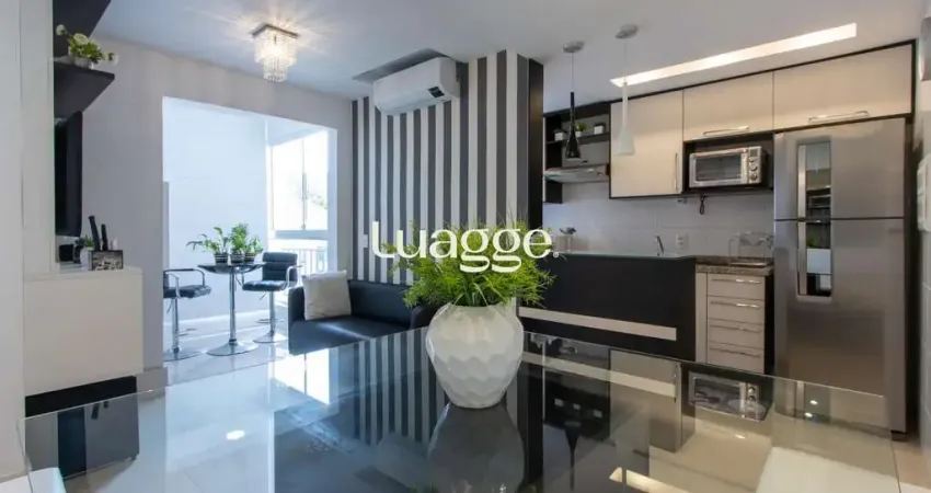 Apartamento semi-mobiliado 2 dormitórios sendo 1 suíte e vaga escritura, no Condomínio Veríssimo