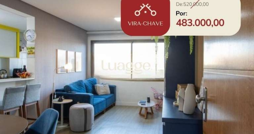 Apartamento de 62m², 2 dormitórios com suíte, churrasqueira, vaga coberta, infraestrutura completa, na zona sul de porto alegre.