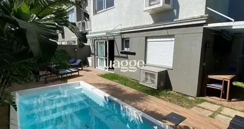 Apartamento garden semimobiliado para locação no bairro glória - 146m² área privativa - piso porcelanato - 02 quartos - piscina privativa - 01 vaga