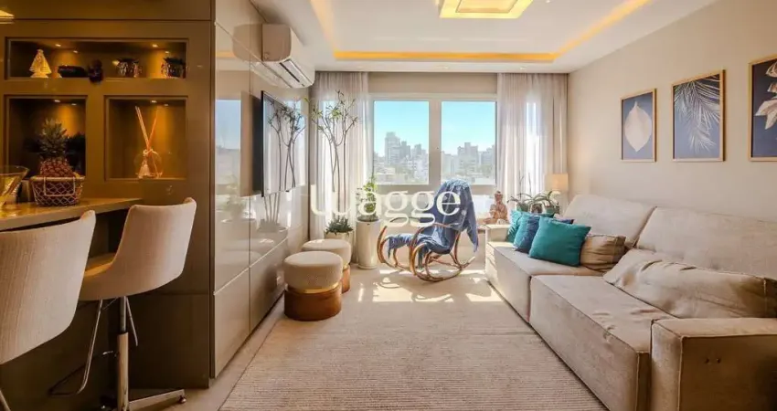 Apartamento em andar alto com 2 vagas de garagem no petrópolis