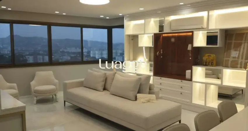 Apartamento 03 dormitórios, 01 suíte, 02 vagas individuais e cobertas, infraestrutura completa, bairro cristal