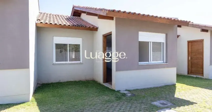 Casa residencial em condomínio fechado no bairro hípica - 58m² área privativa - piso ceramico - 02 quartos