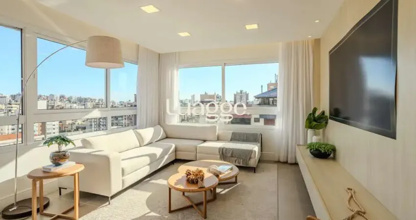 Cobertura de alto padrão no bairro Auxiliadora, com 03 suítes, 209,42m² privativos e 03 vagas de garagem!!