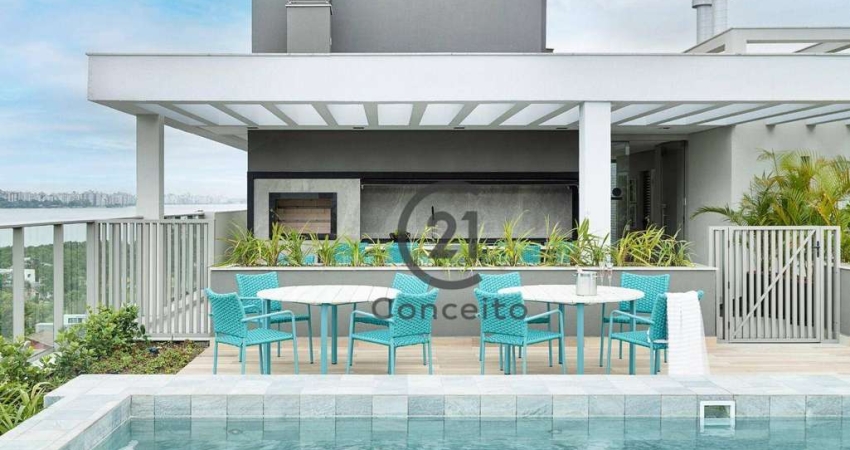 Apartamento com 2 dormitórios à venda, 65 m²- Cacupé - Florianópolis/SC
