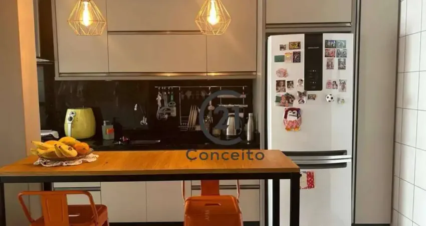 Apartamento com 2 dormitórios, sendo 1 suíte à venda, com 76 m² por R$ 740.000 - Campinas - São José/SC