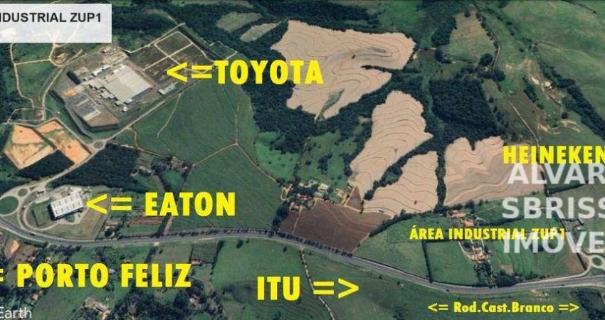 Área em zona industrial classificação zupi-1, documentação perfeita, georreferenciada,  boa topografia. 139.585m2