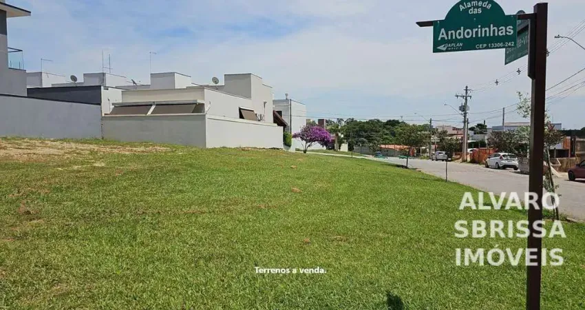Terreno com excelente topografia à venda no Condomínio Portal dos Sábias com 150 m² em Itu SP entrada 30% + 120 parcelas