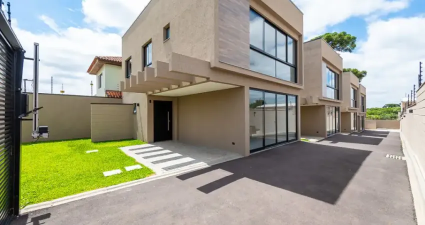 Lindos sobrados novos em condomínio bairro santa felicidade