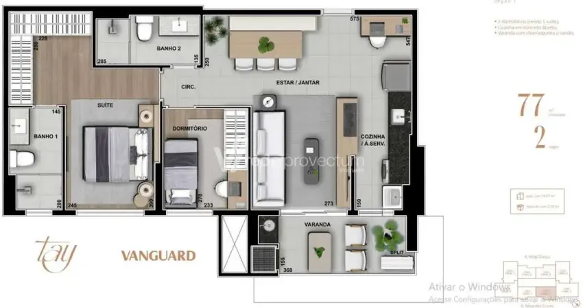 Apartamento com 2 quartos à venda na Rua Mogi Guaçu, 119, Chácara da Barra, Campinas