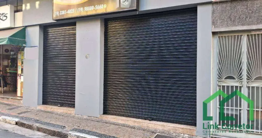 Loja para alugar, 50 m² por r$ 2.110,00/mês - centro - campinas/sp
