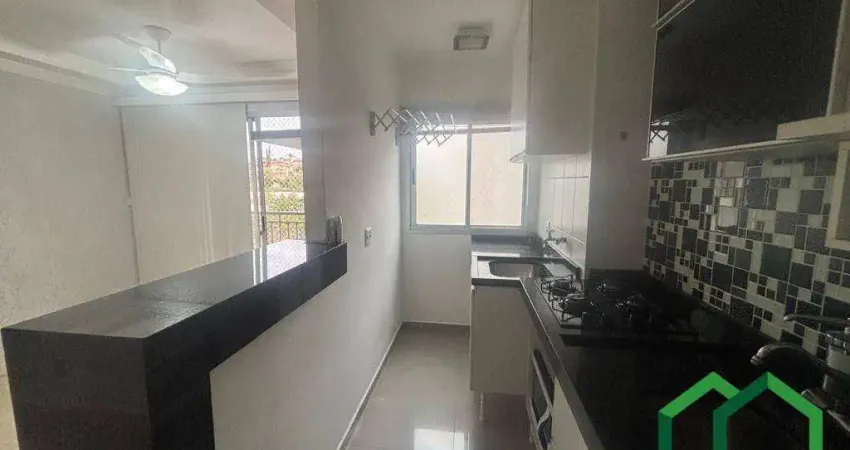 Apartamento com 2 dormitórios para alugar, 49 m² por R$ 2.610,93/mês - Jardim Myrian Moreira da Costa - Campinas/SP