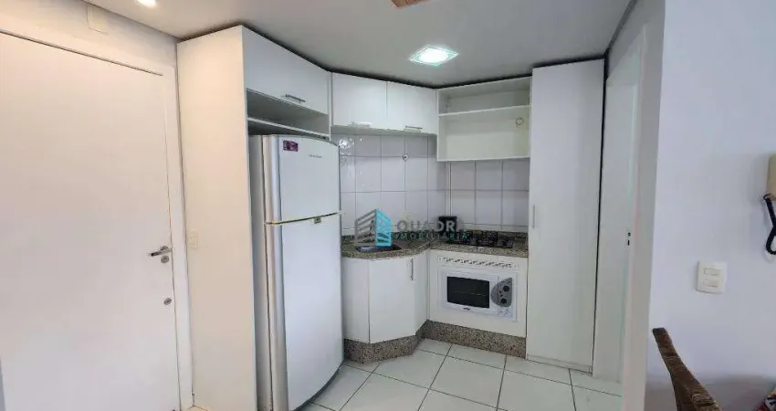 Apartamento pé na areia com 1 dormitório no Campeche