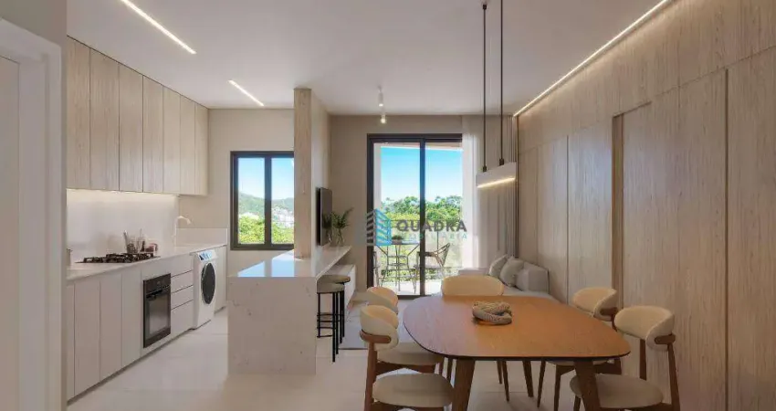 Apartamento com 2 dormitórios à venda, 62 m² por r$ 969.696,00 - cacupé - florianópolis/sc