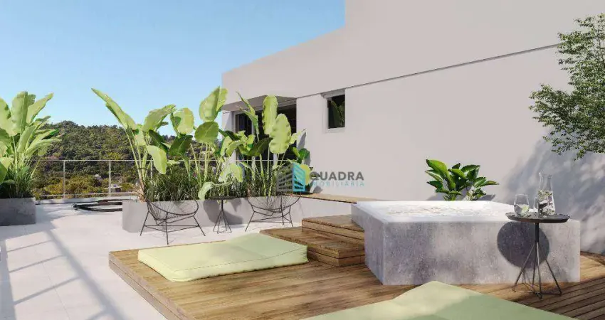 Apartamento duplex com 1 dormitório à venda, 61 m² por r$ 1.021.100,80 - cachoeira do bom jesus leste - florianópolis/sc