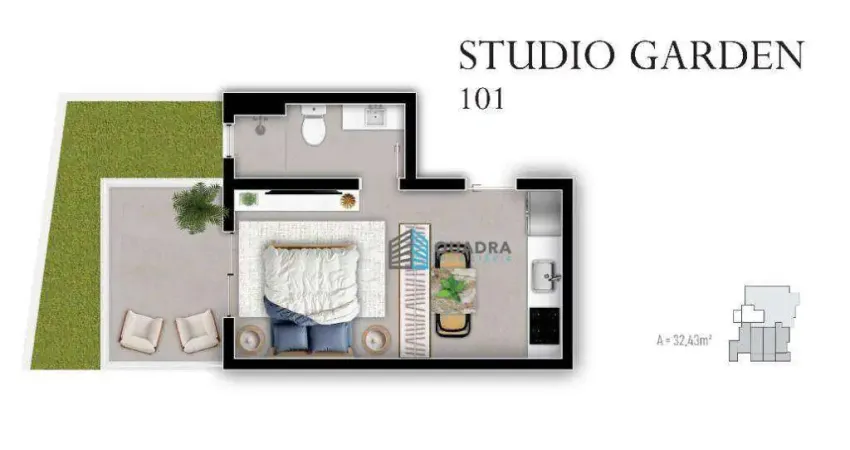 Kitnet / Stúdio à venda na Travessa Antenor Cardoso da Silva, Trindade, Florianópolis