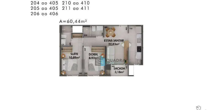 Apartamento com 2 quartos à venda na Rodovia Haroldo Soares Glavan, 194, Cacupé, Florianópolis