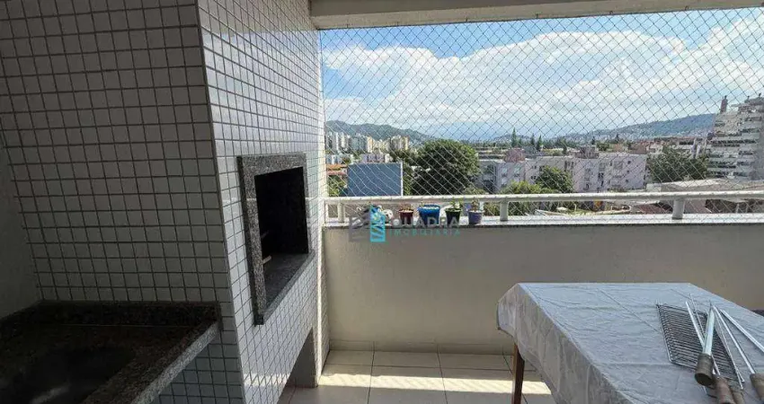 Apartamento ensolarado e ventilado, em condomínio completo e com churrasqueira