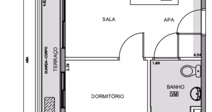 Apartamento à venda no Condomínio YEP Pinheiros em Pinheiros em São Paulo - SP