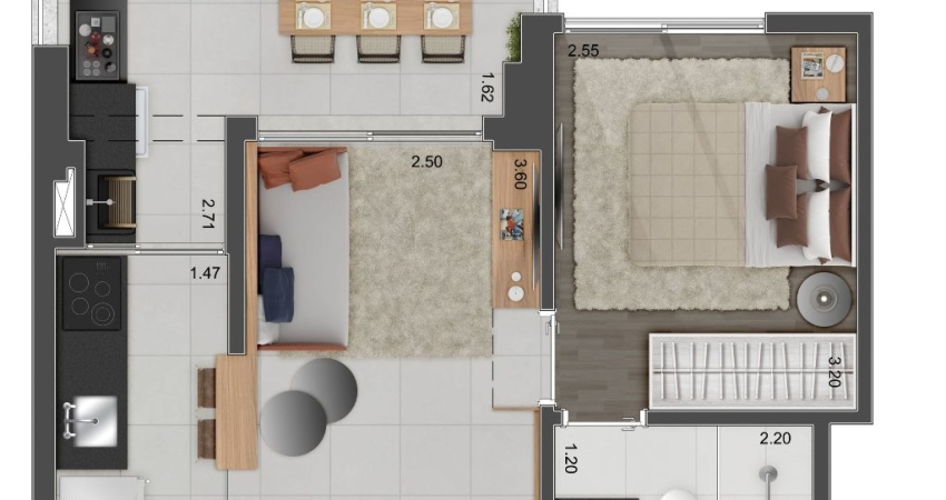 Apartamento à venda no Condomínio Contemporâneo Jardins em Jardins em São Paulo - SP
