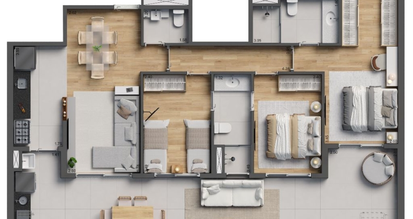 Apartamento alto padrão à venda no Condomínio Villa Pio no Alto da Lapa em São Paulo - SP