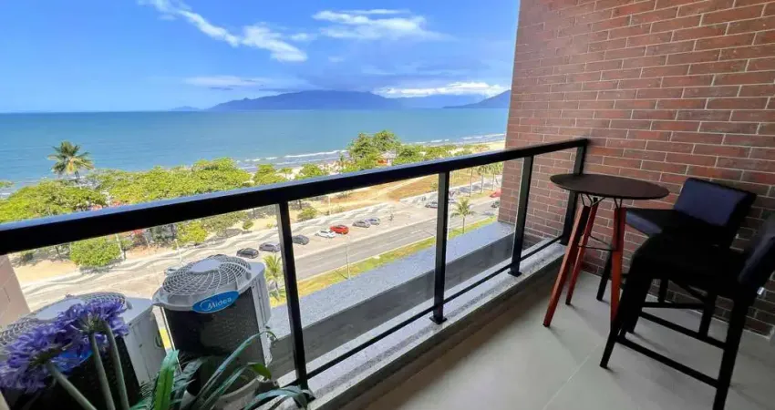 Apartamento para locação definitiva frente mar no Indaiá, Caraguatatuba, SP