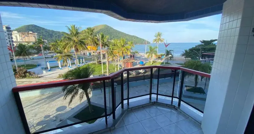 Apartamento para Locação Frente Mar, no melhor da Martim de Sá, Caraguatatuba - SP