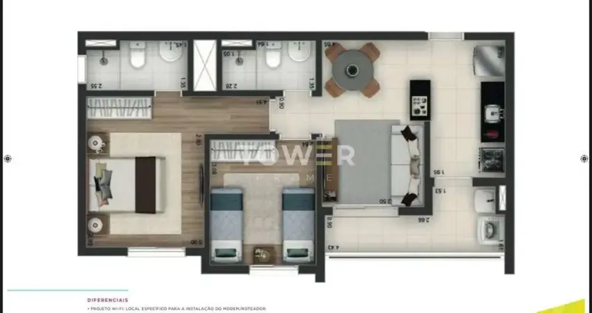 Apartamento com 2 quartos à venda na Avenida Grimaldo Tolaini, Jardim Maria Helena, Barueri