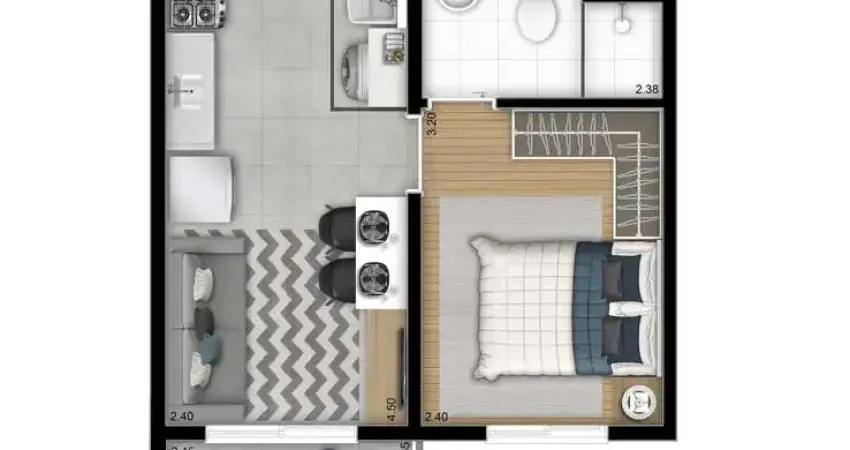 Apartamento com 1 quarto à venda na Rua Presidente Soares Brandão, Mooca, São Paulo