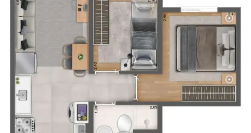 Apartamento com 2 quartos à venda na Rua Itália Giusti, Itaquera, São Paulo