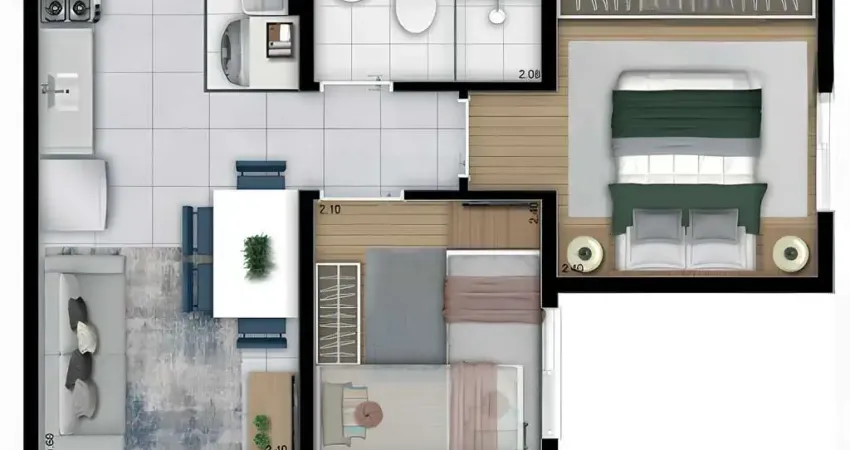 Apartamento com 2 quartos à venda na Rua Tuneiras do Oeste, Jaraguá, São Paulo